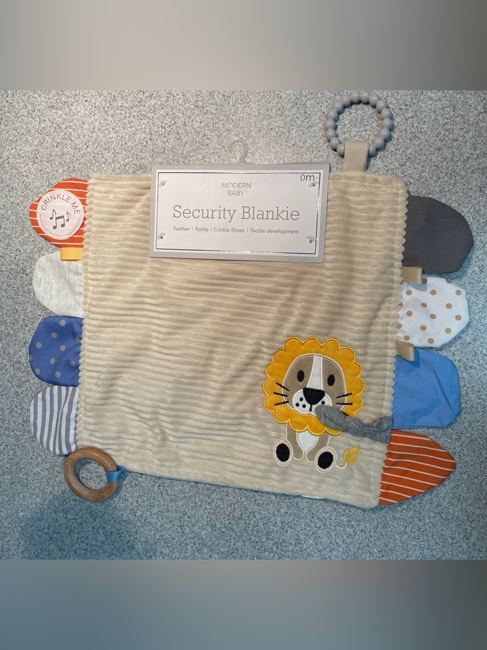 Lion Security Blanket in Cream